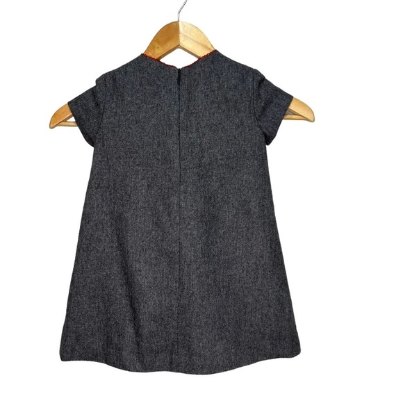 Zara Grey Wool Blend Dress Size 3 - Picture 5 of 7